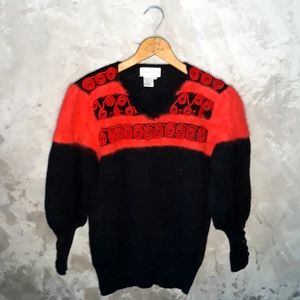 1980's Vintage Wool  and Angora Sweater